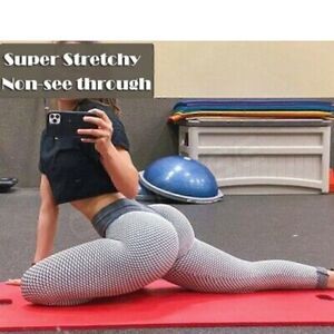 Active leggings Womens S scrunch butt‎ seamless Tummy Control exclusive of trim